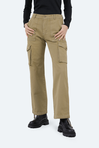 شلوار کتان زنانه 5 جیب - 