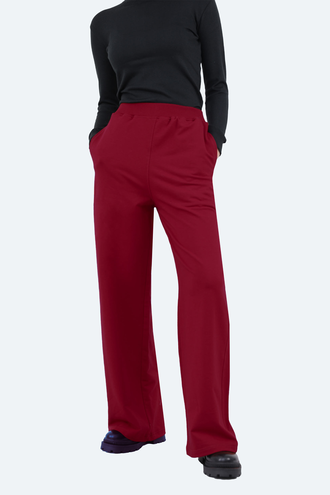 شلوار بگ زنانه کمر کشدار - 