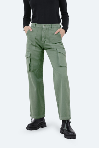 شلوار کتان زنانه 5 جیب - 