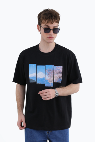 تیشرت طرح دار مردانه - 