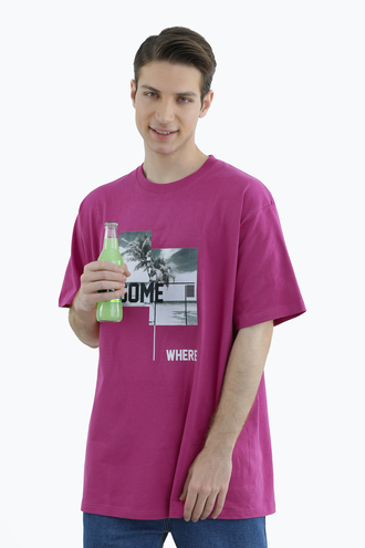 تیشرت طرح دار مردانه - 