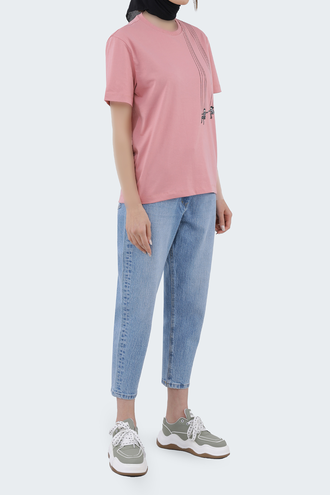 تیشرت طرح دار زنانه - 