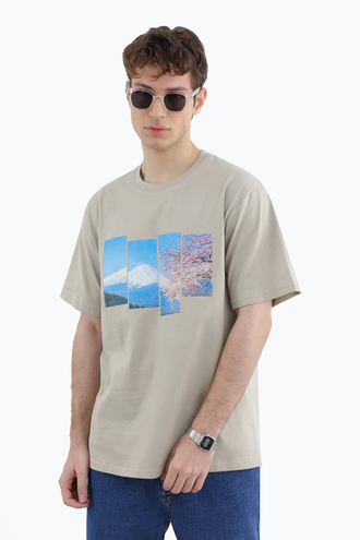 تیشرت طرح دار مردانه - 