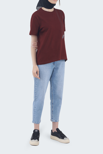 تیشرت طرح دار زنانه - 