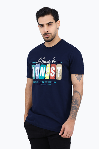 تیشرت طرح دار مردانه - 