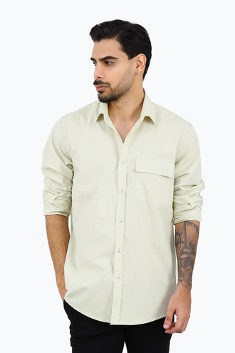 پیراهن تک جیب مردانه - 