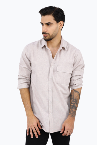 پیراهن تک جیب مردانه - 