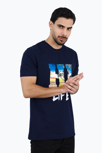 تیشرت طرح دار مردانه - 