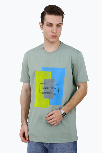 تیشرت طرح دار مردانه - 