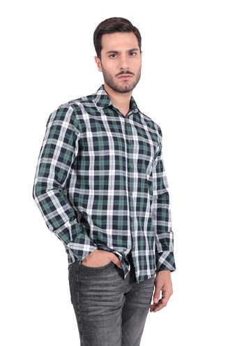 پیراهن آستین بلند مردانه مدل کلاسیک - 