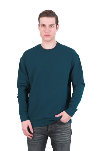 تیشرت آستین بلند مردانه یقه گرد - 