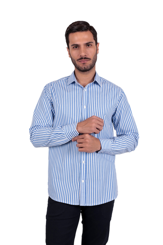 پیراهن آستین بلند مردانه مدل کلاسیک - 