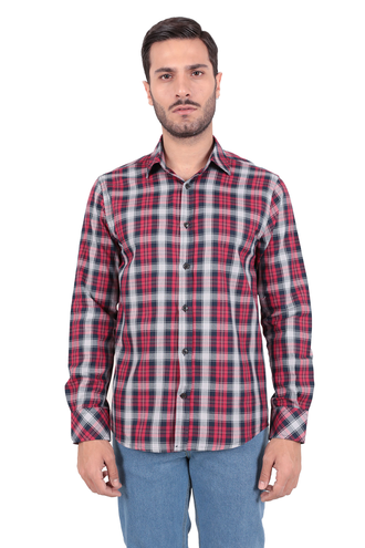 پیراهن آستین بلند مردانه مدل کلاسیک - 