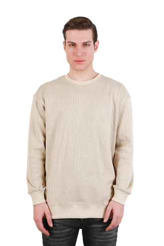 تیشرت آستین بلند یقه گرد مردانه - 