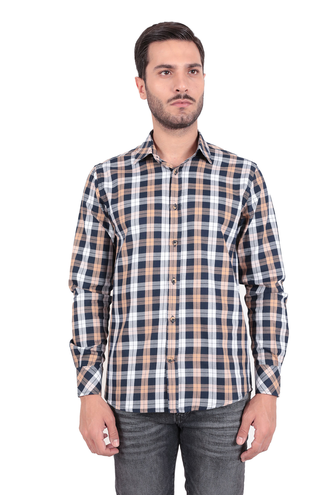 پیراهن آستین بلند مردانه مدل کلاسیک - 
