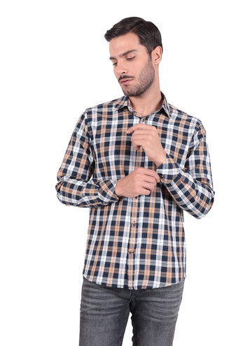 پیراهن آستین بلند مردانه مدل کلاسیک - 