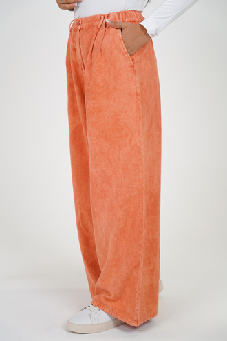 شلوار کتان زنانه مدل فول بگی - 