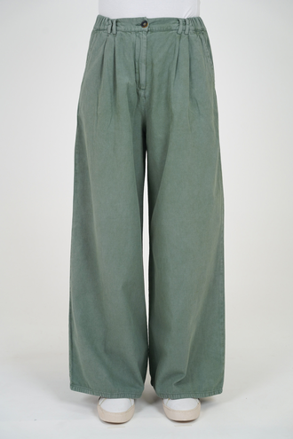 شلوار کتان زنانه مدل فول بگی - 