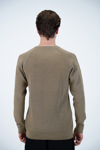 بافت یقه گرد مردانه  - 