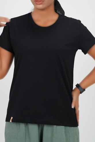 تیشرت آستین کوتاه ساده زنانه - 