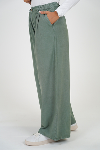 شلوار کتان زنانه مدل فول بگی - 