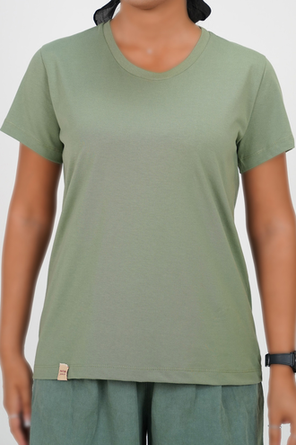 تیشرت آستین کوتاه ساده زنانه - 