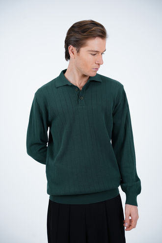 بافت یقه برگردان مردانه  - 