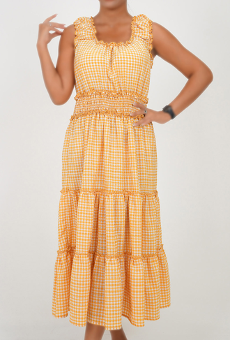 پیراهن بلند نخی زنانه - 