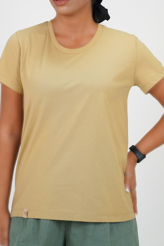 تیشرت آستین کوتاه ساده زنانه - 