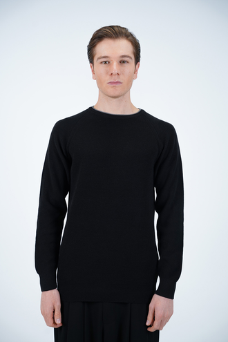 بافت یقه گرد مردانه  - 