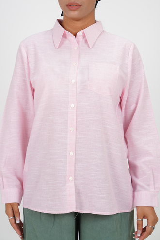 شومیز آستین بلند یقه دار زنانه - 