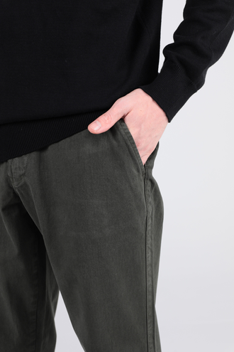 شلوار کتان کاغذی مردانه مدل راسته - 