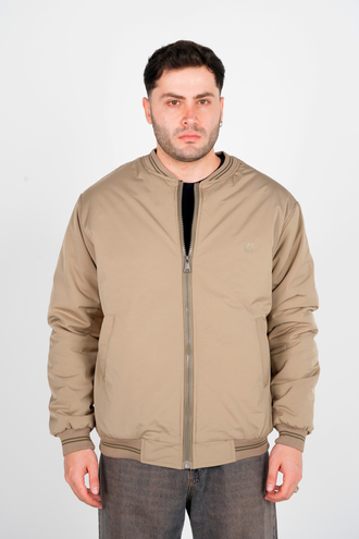 کاپشن کتان یقه ایستاده مردانه - 