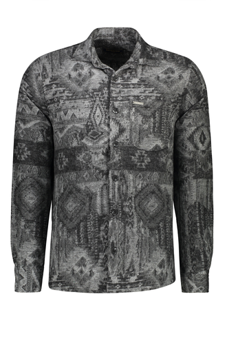 پیراهن پشمی تک جیب مردانه مدل کلاسیک - 