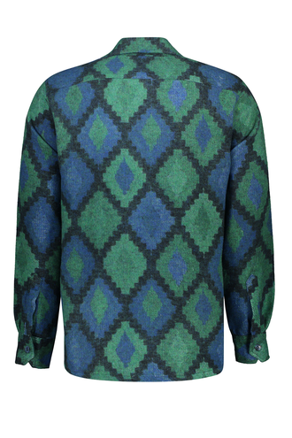 پیراهن پشمی تک جیب مردانه مدل کلاسیک - 