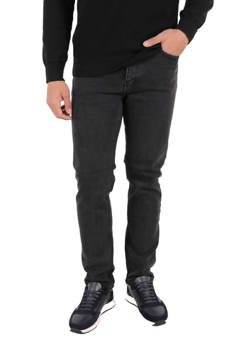 شلوار جین مردانه مدل راسته ذغالی - 