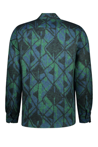 پیراهن پشمی تک جیب مردانه مدل کلاسیک - 