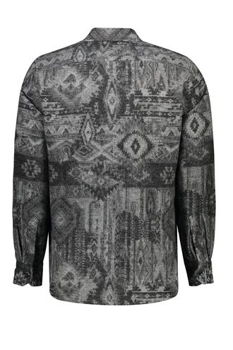 پیراهن پشمی تک جیب مردانه مدل کلاسیک - 