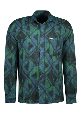 پیراهن پشمی تک جیب مردانه مدل کلاسیک - 