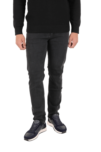 شلوار جین مردانه مدل راسته ذغالی - 