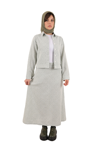 ست کت و دامن زنانه - 