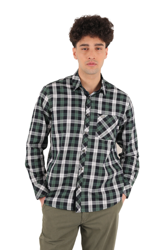 پیراهن آستین بلند مردانه طرح دار - 