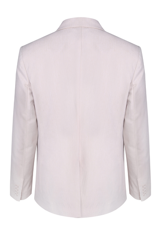 کت تک کتان مردانه مدل یقه انگلیسی - 