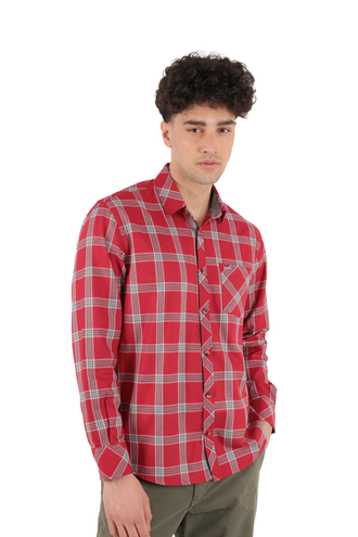 پیراهن آستین بلند مردانه طرح دار - 