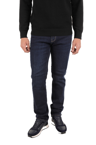 شلوار جین مردانه مدل راسته سرمه ای - 