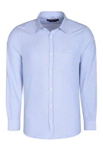 پیراهن آستین بلند رگولار مردانه طرح راه راه - 