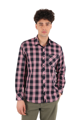 پیراهن آستین بلند مردانه طرح دار - 