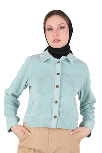 کت کوتاه مخمل زنانه - 