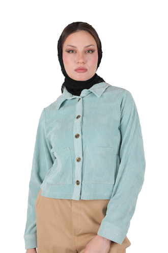 کت کوتاه مخمل زنانه - 