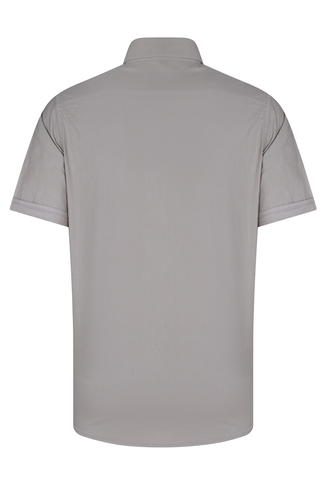 پیراهن آستین کوتاه کتان مردانه - 